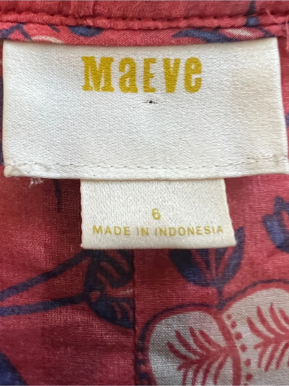 Anthro Maeve Abella Pintuck Floral Peasant Blouse Boho Top S Cottagecore - Picture 4 of 6